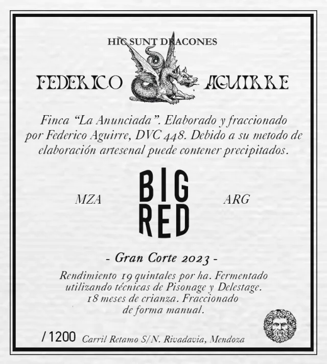 BIG RED — Grand Cru Finca "La Anunciada" · Caja x6