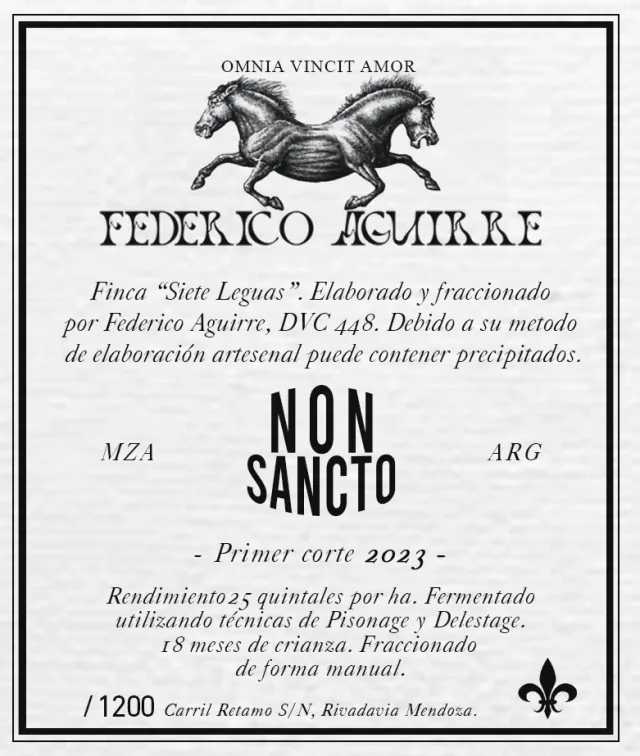 Non Sancto — Cru Finca "7 Leguas" · Caja x6